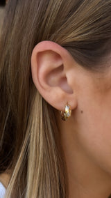 Marquise Diamond Huggies