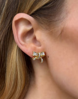 Vintage Diamond Bow Earrings