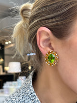 Peridot + Citrine Earrings