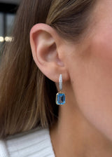 Blue Topaz Drop Earrings