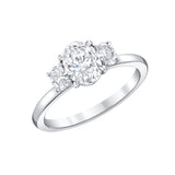 1.5ctw 3-Stone Oval Engagement Ring