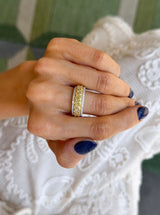 Fancy Yellow + Diamond Stacker