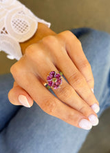 Tourmaline Flower Ring