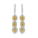 Fancy Yellow Drop Earrings