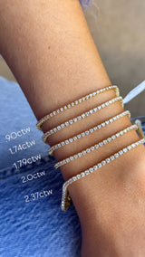 Yellow Gold Classic Tennis Bracelet