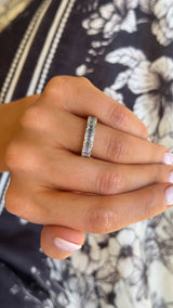 4.21ctw Bezel Set Emerald Eternity Band