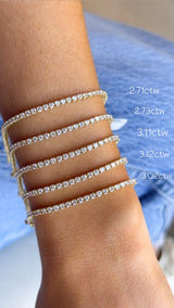 Yellow Gold Classic Tennis Bracelet