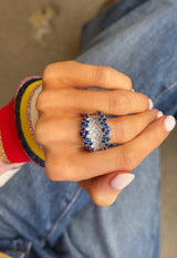 Vintage Diamond + Sapphire Ring