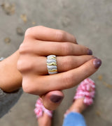 Pavé Swirl Ring
