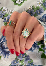 Opal and Emerald Ring