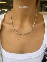 Scalloped Tennis Necklace