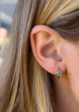 Round Emerald Huggies