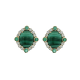 Cabochon Gemstone Earrings