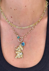 Gemstone and Diamond Bail