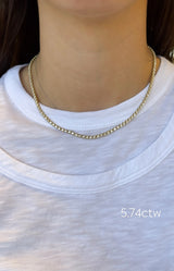 Scalloped Tennis Necklace