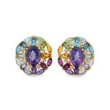 Rainbow Cluster Earrings
