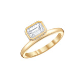 Emerald Pavé Pinky Ring