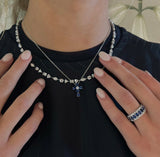 Sapphire Cross Pendant