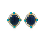 Cabochon Gemstone Earrings