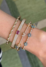 Diamond Twist Flex Bangle