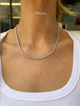 Scalloped Tennis Necklace