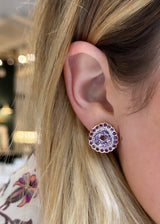 Amethyst Stud Earrings