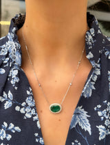 Emerald and Diamond Necklace