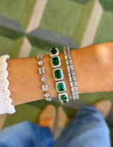 Illusion Diamond Tennis Bracelet