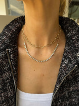 Trio Station Collar Necklace