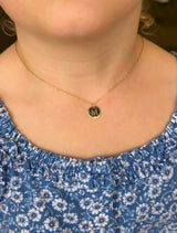 Initial Disc Necklace