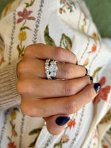 2.34ctw 3-Stone Oval Engagement Ring