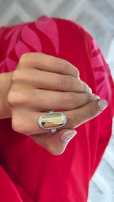Pave Shield Ring