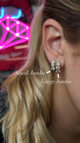 Huggies de diamantes gigantes