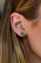 Pear Emerald Earrings