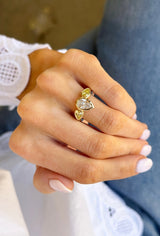 1.48ctw 3-Stone Pear Engagement Ring
