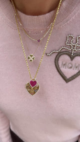 Gemstone Heart Charm