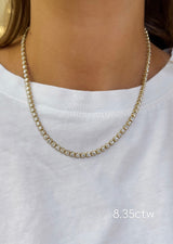 Scalloped Tennis Necklace