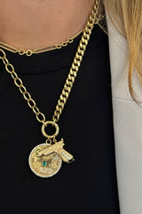 Vintage Inspired Gun Charm