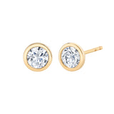 Petite Lab Bezel Studs