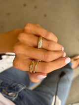Chain + Diamond Station Ring