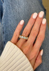 6.98ctw Round Bezel Eternity Band