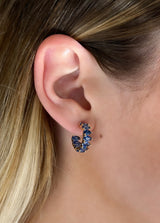 Pear Shaped Gemstone Huggies