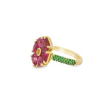 Tourmaline Flower Ring