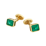 Emerald Tuxedo Studs + Cufflinks Set
