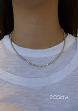 Scalloped Tennis Necklace