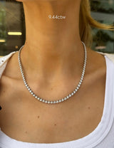 Scalloped Tennis Necklace
