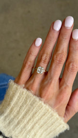 Radiant Bezel Set Engagement Ring