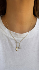 Moon + Star Necklace