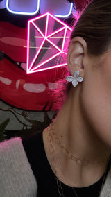 Four Leaf Flower Studs