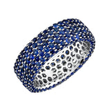 Sapphire Pavé Band